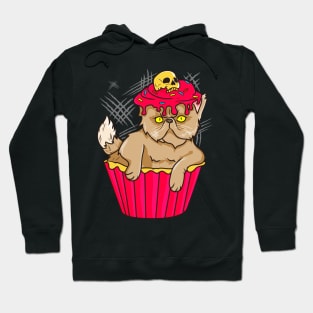 Gothic Cat Cupcake Funny Kitty And Kitten Owner Gift Hoodie